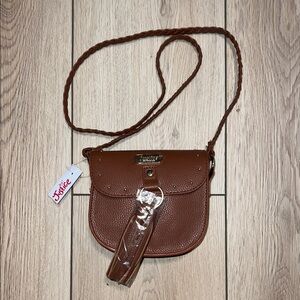 Justice Elegant Brown Crossbody Bag